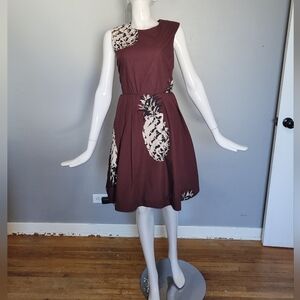 MSGM Pineapple Print Dress, VGUC, Size 8